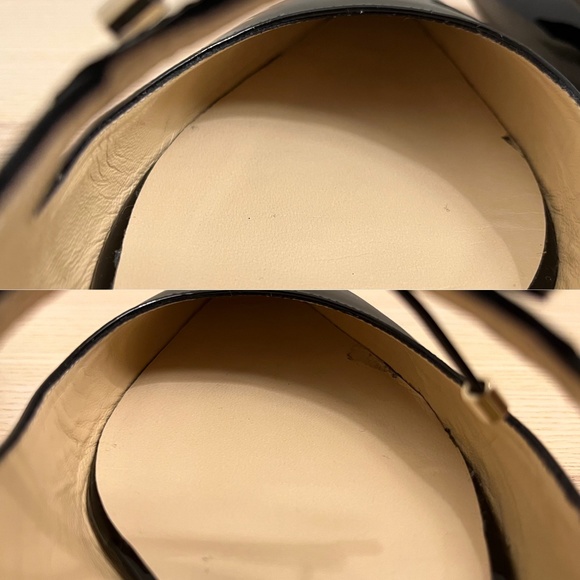 Jimmy Choo⎜Sage Double Bow Patent Leather Flats⎜Black - Picture 9 of 16